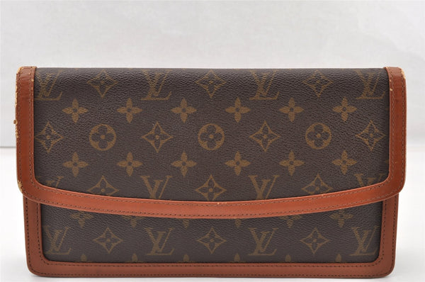 Auth Louis Vuitton Monogram Pochette Dame GM Clutch Hand Bag Old Model LV 8824I