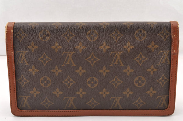 Auth Louis Vuitton Monogram Pochette Dame GM Clutch Hand Bag Old Model LV 8824I