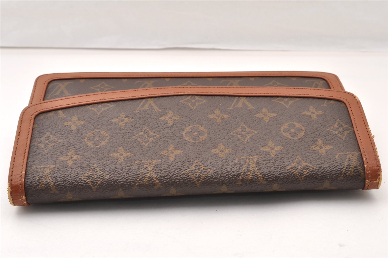 Auth Louis Vuitton Monogram Pochette Dame GM Clutch Hand Bag Old Model LV 8824I