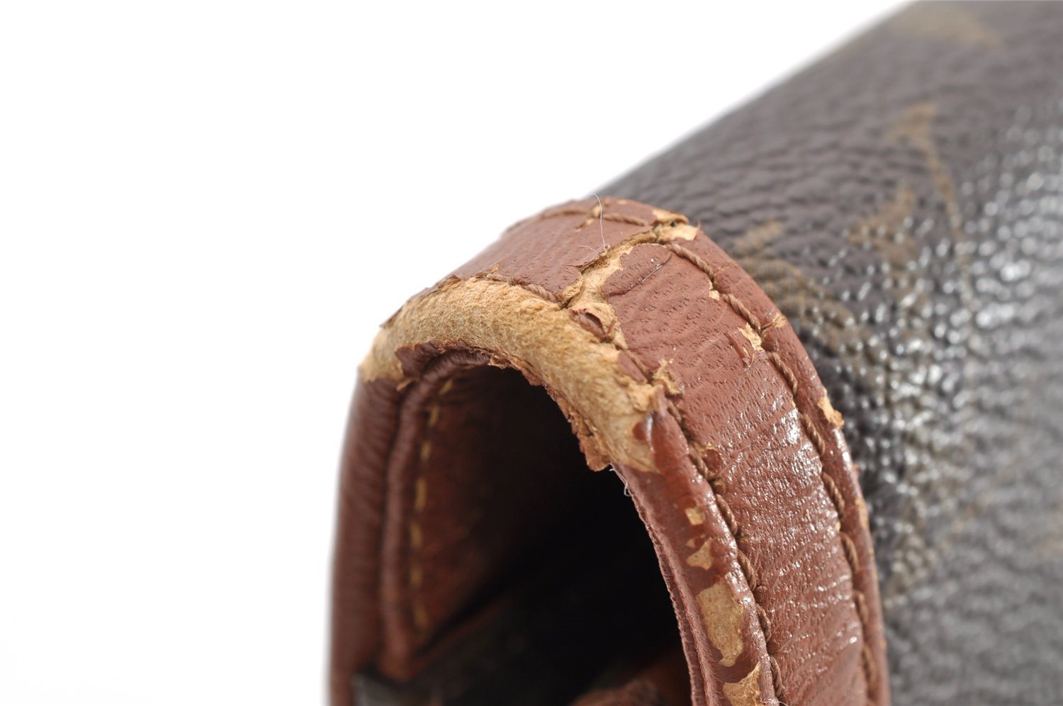 Auth Louis Vuitton Monogram Pochette Dame GM Clutch Hand Bag Old Model LV 8824I