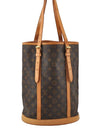 Authentic Louis Vuitton Monogram Bucket GM Shoulder Tote Bag M42236 Junk 8825I