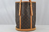 Authentic Louis Vuitton Monogram Bucket GM Shoulder Tote Bag M42236 Junk 8825I