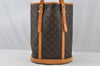 Authentic Louis Vuitton Monogram Bucket GM Shoulder Tote Bag M42236 Junk 8825I