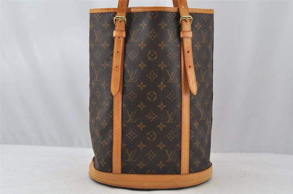 Authentic Louis Vuitton Monogram Bucket GM Shoulder Tote Bag M42236 Junk 8825I
