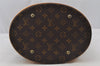 Authentic Louis Vuitton Monogram Bucket GM Shoulder Tote Bag M42236 Junk 8825I