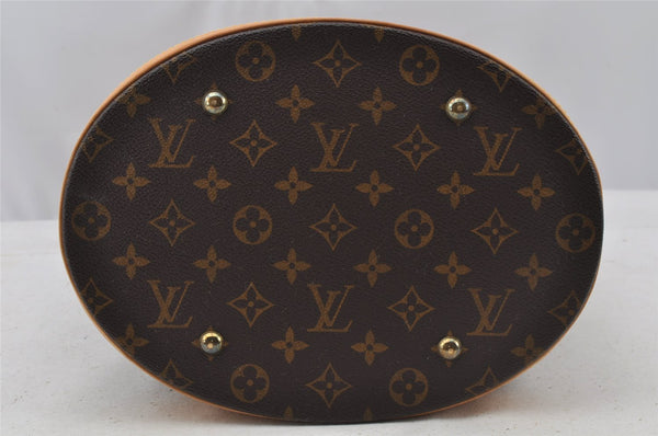 Authentic Louis Vuitton Monogram Bucket GM Shoulder Tote Bag M42236 Junk 8825I