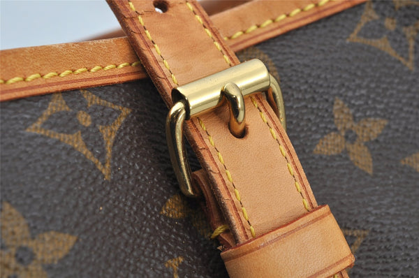 Authentic Louis Vuitton Monogram Bucket GM Shoulder Tote Bag M42236 Junk 8825I