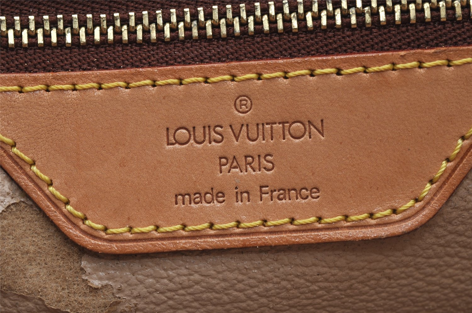 Authentic Louis Vuitton Monogram Bucket GM Shoulder Tote Bag M42236 Junk 8825I