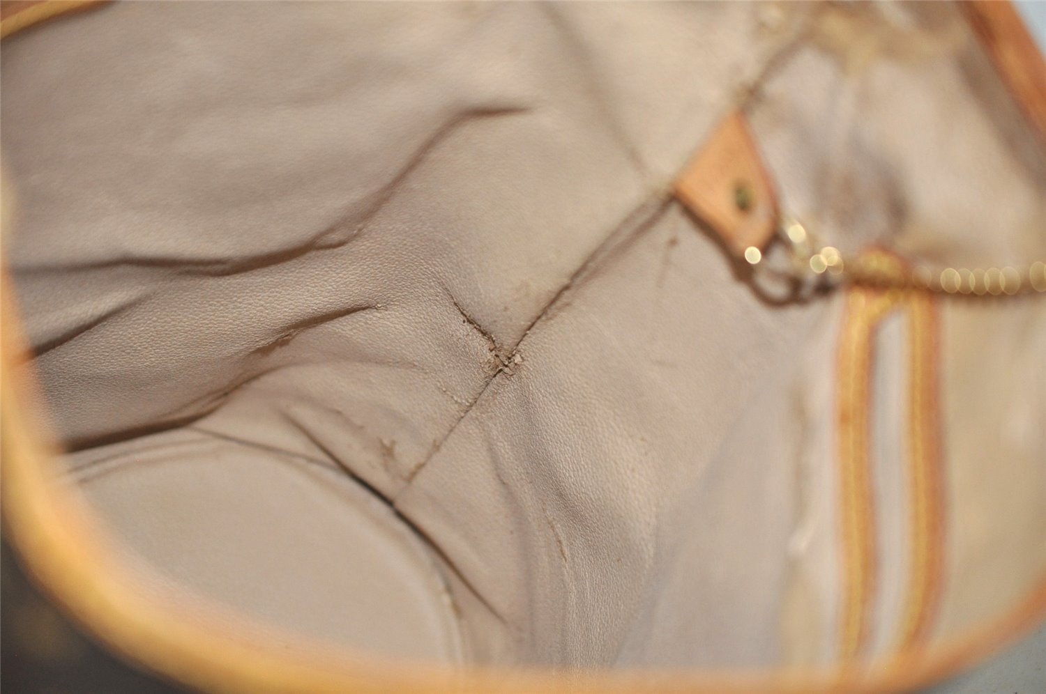 Authentic Louis Vuitton Monogram Bucket GM Shoulder Tote Bag M42236 Junk 8825I