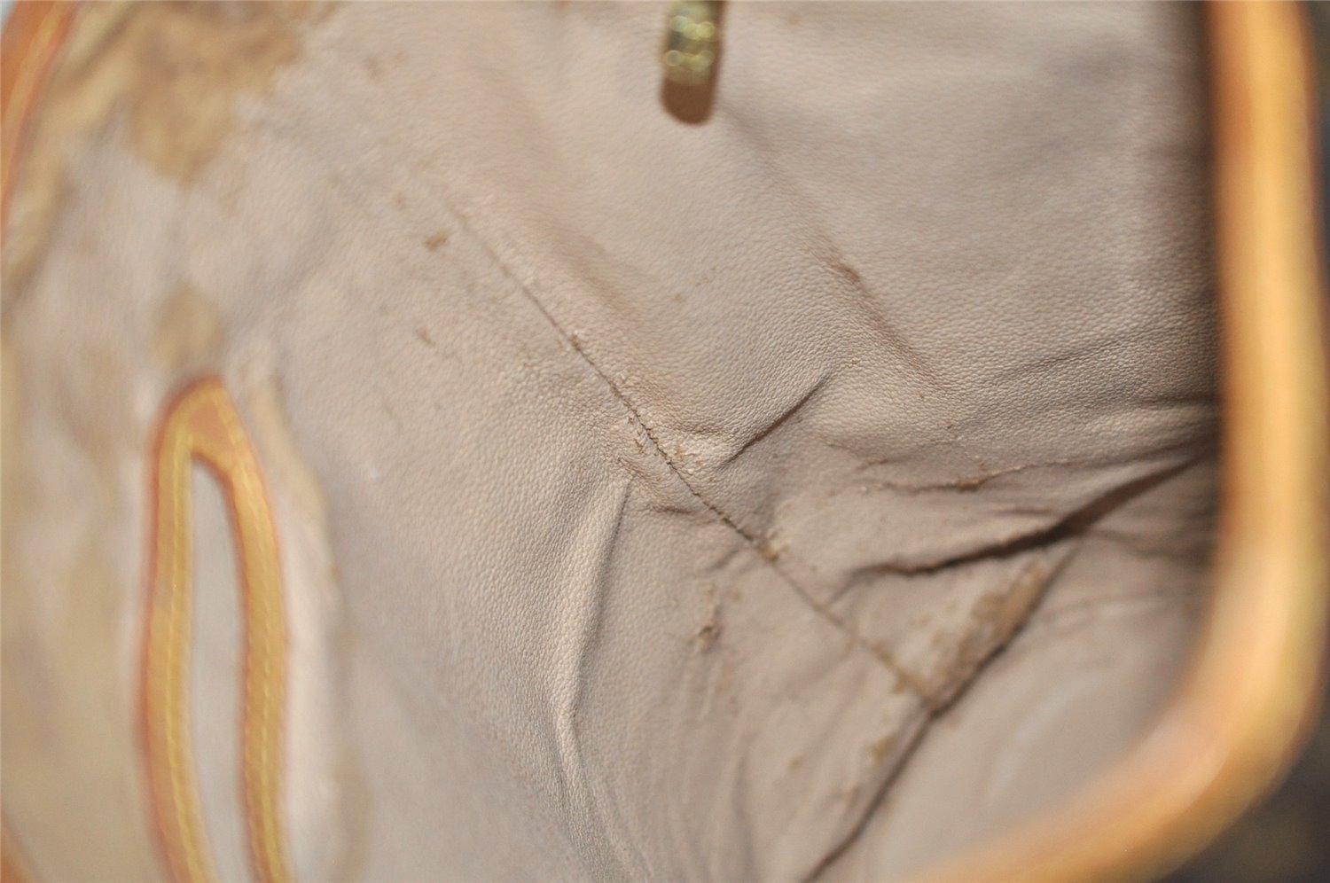 Authentic Louis Vuitton Monogram Bucket GM Shoulder Tote Bag M42236 Junk 8825I