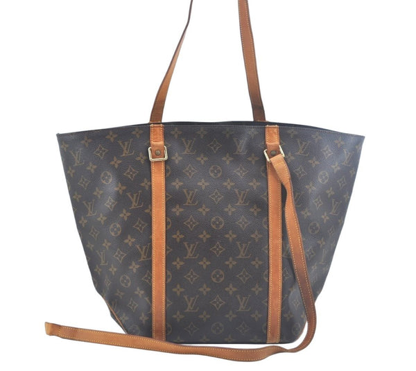 Authentic Louis Vuitton Monogram Sac Shopping PM Tote Bag M51108 Junk 8827I