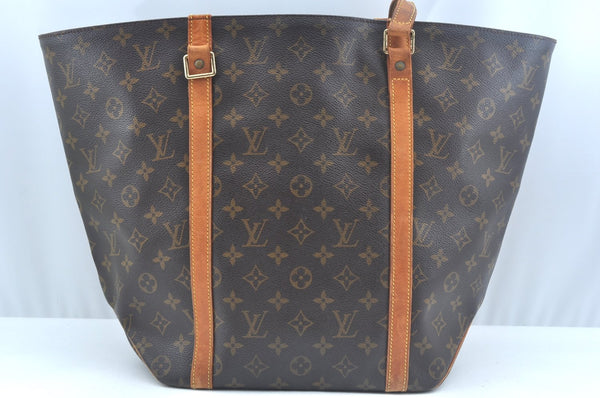 Authentic Louis Vuitton Monogram Sac Shopping PM Tote Bag M51108 Junk 8827I