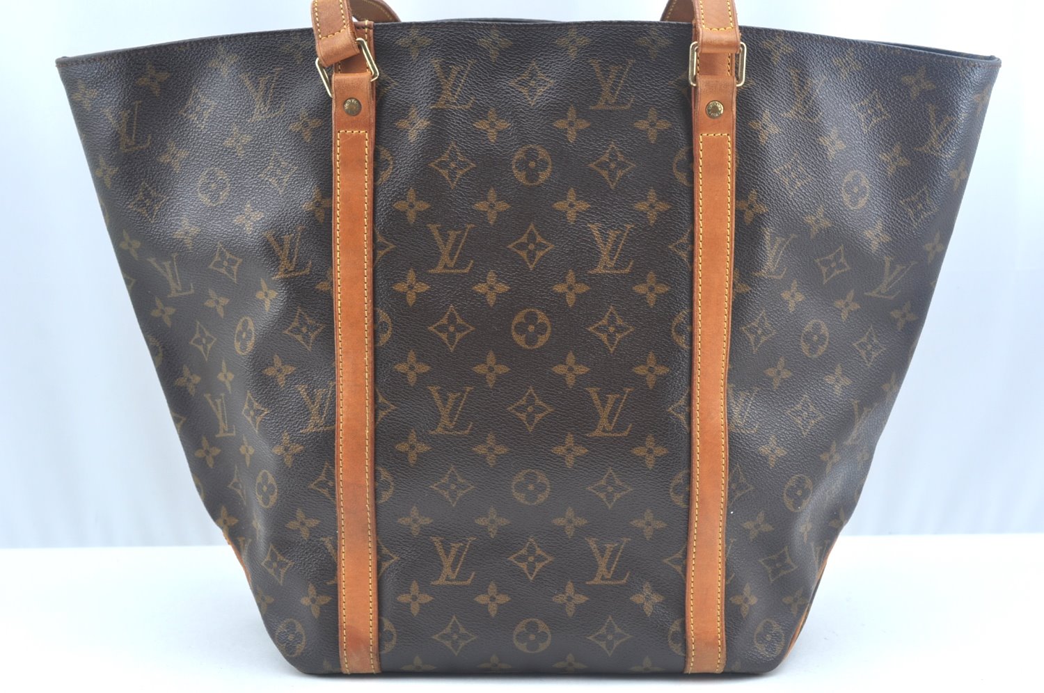Authentic Louis Vuitton Monogram Sac Shopping PM Tote Bag M51108 Junk 8827I