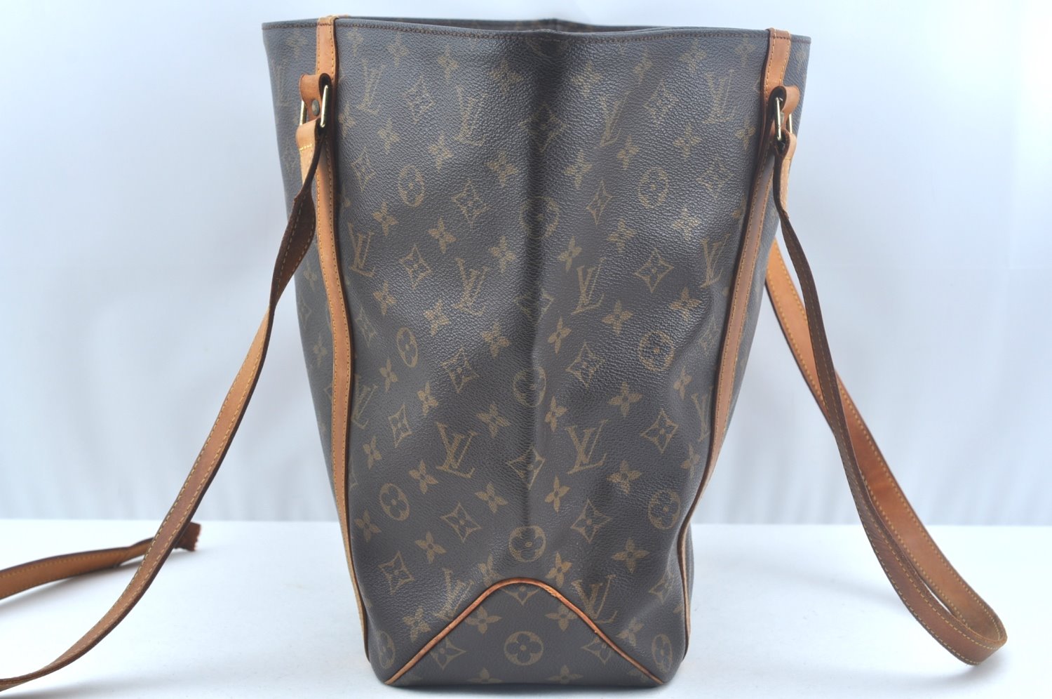 Authentic Louis Vuitton Monogram Sac Shopping PM Tote Bag M51108 Junk 8827I