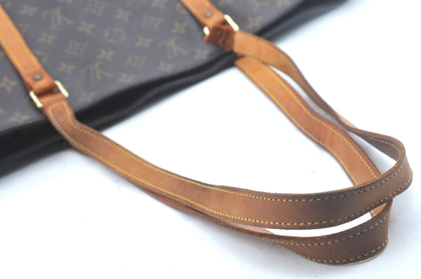 Authentic Louis Vuitton Monogram Sac Shopping PM Tote Bag M51108 Junk 8827I