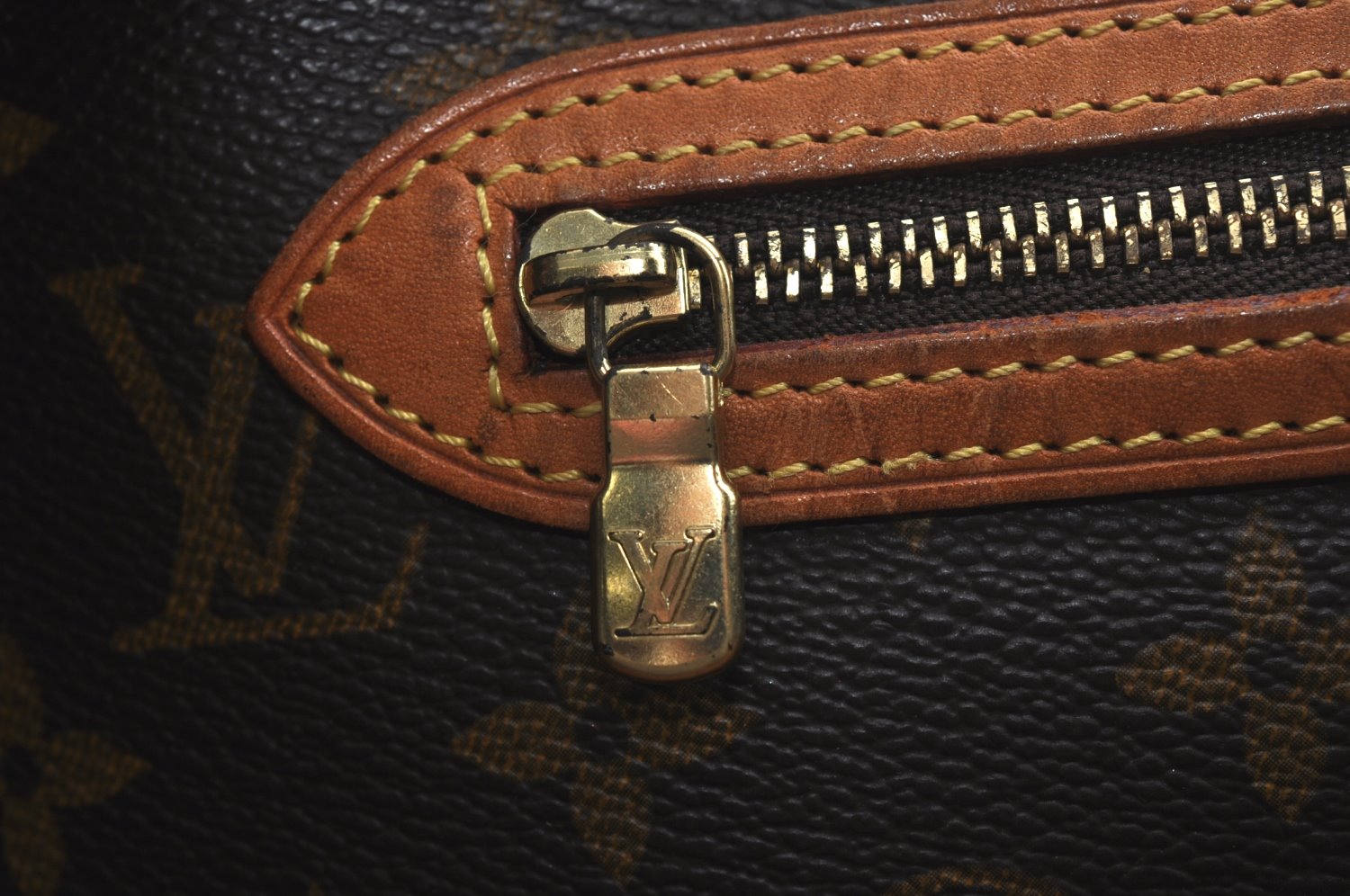 Authentic Louis Vuitton Monogram Sac Shopping PM Tote Bag M51108 Junk 8827I