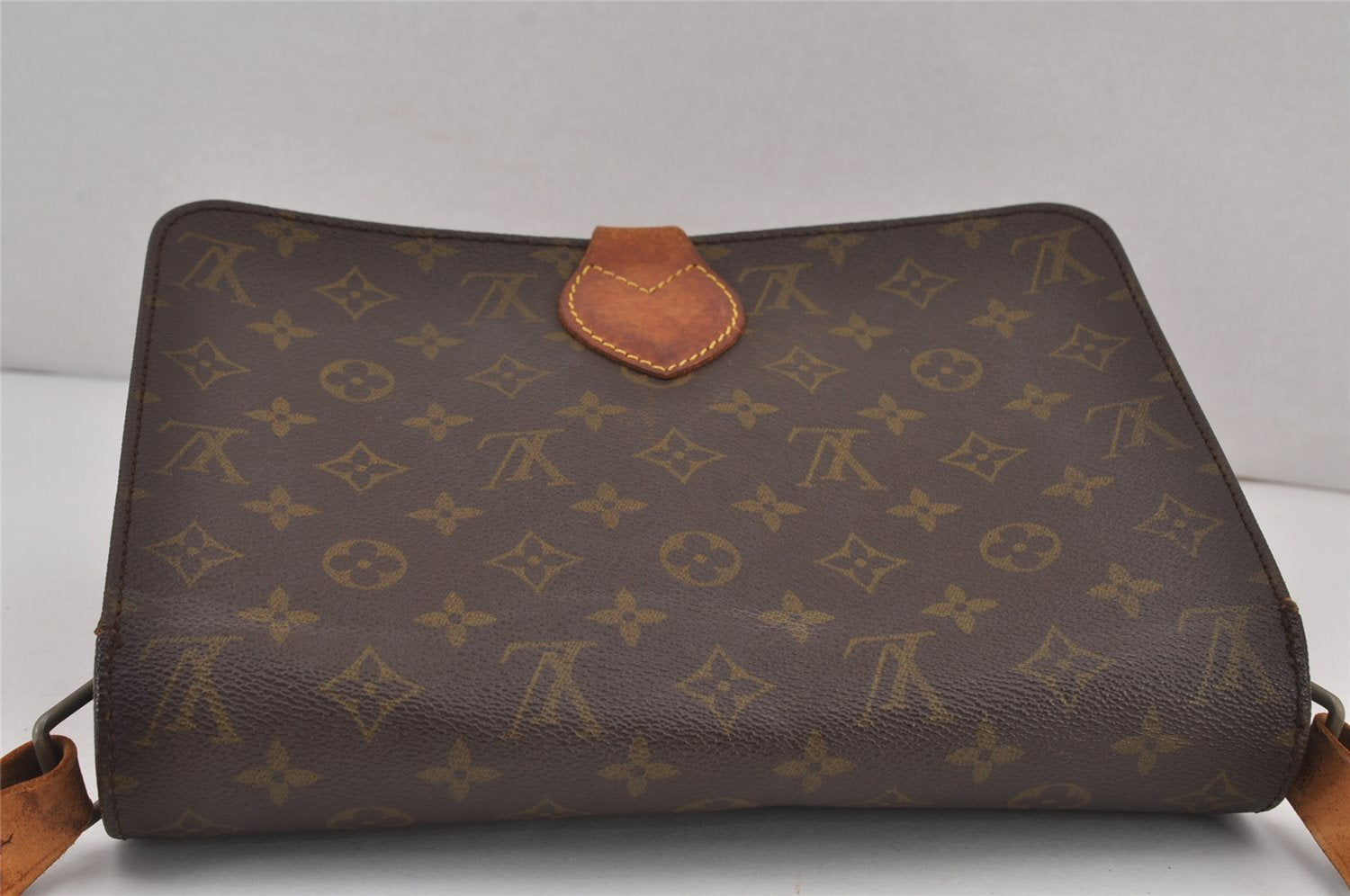 Authentic Louis Vuitton Monogram Cartouchiere GM Shoulder Bag Old Model 8829J