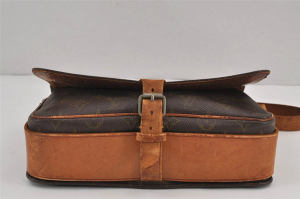 Authentic Louis Vuitton Monogram Cartouchiere GM Shoulder Bag Old Model 8829J