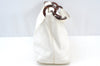 Authentic CHANEL Vintage Caviar Skin Shoulder Hand Bag Purse White 8831H