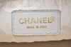 Authentic CHANEL Vintage Caviar Skin Shoulder Hand Bag Purse White 8831H