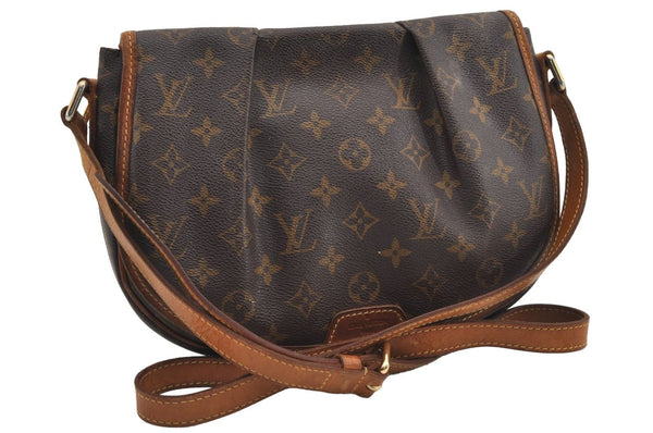 Authentic Louis Vuitton Monogram Menilmontant PM M40474 Shoulder Cross Bag 8831I