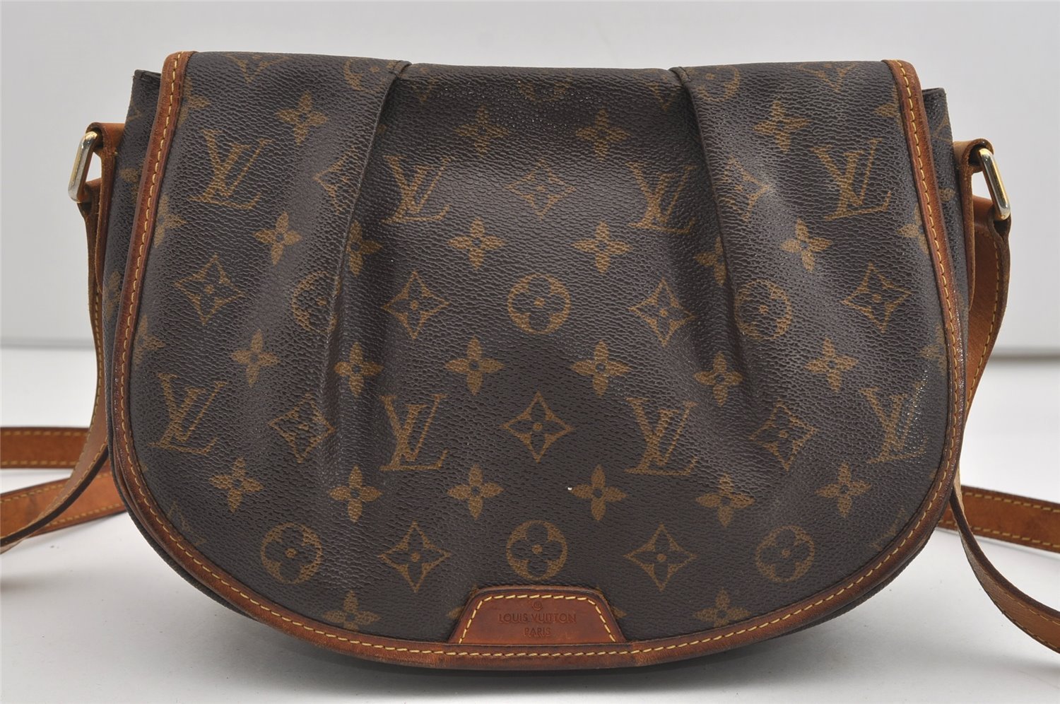 Authentic Louis Vuitton Monogram Menilmontant PM M40474 Shoulder Cross Bag 8831I