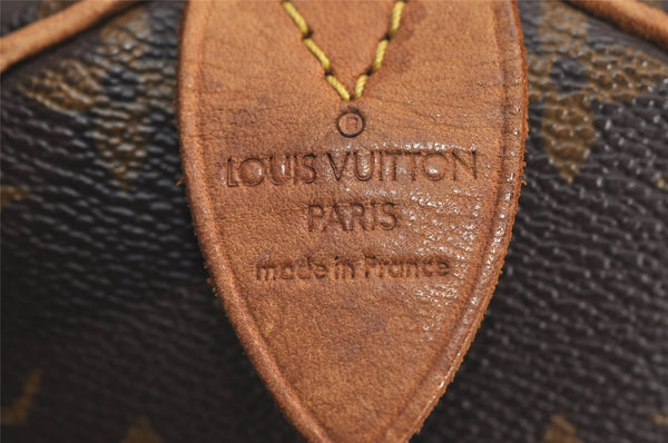 Authentic Louis Vuitton Monogram Speedy 30 Hand Boston Bag M41526 LV 8831J