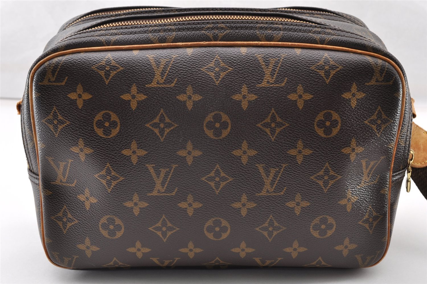 Authentic Louis Vuitton Monogram Reporter PM Shoulder Bag M45254 Junk 8832I