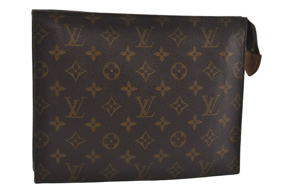 Auth Louis Vuitton Monogram Poche Toilette 26 M47542 Cosmetics Pouch Junk 8833I