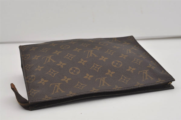 Auth Louis Vuitton Monogram Poche Toilette 26 M47542 Cosmetics Pouch Junk 8833I