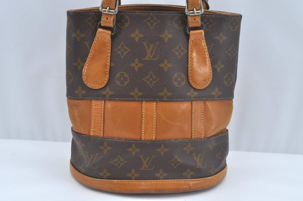 Authentic Louis Vuitton Monogram Bucket PM Shoulder Tote Bag USA Model LV 8834I