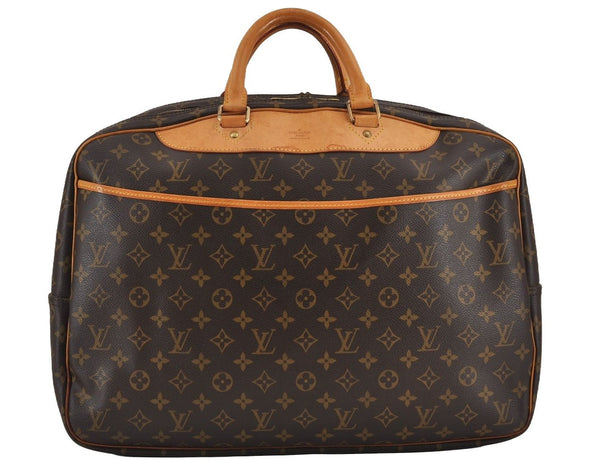 Authentic Louis Vuitton Monogram Alize 24 Heures Boston Hand Bag M41399 LV 8834J