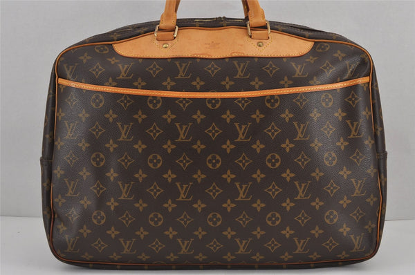Authentic Louis Vuitton Monogram Alize 24 Heures Boston Hand Bag M41399 LV 8834J