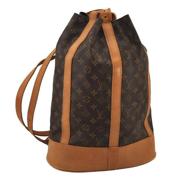Authentic Louis Vuitton Monogram Randonnee GM Shoulder Bag M42244 LV 8835J