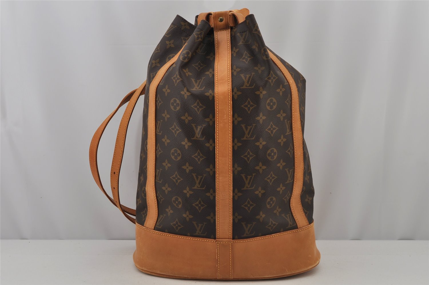 Authentic Louis Vuitton Monogram Randonnee GM Shoulder Bag M42244 LV 8835J