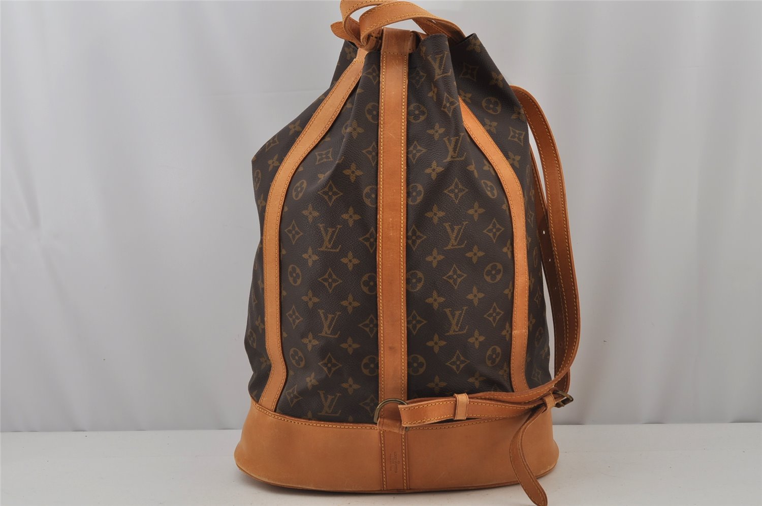 Authentic Louis Vuitton Monogram Randonnee GM Shoulder Bag M42244 LV 8835J
