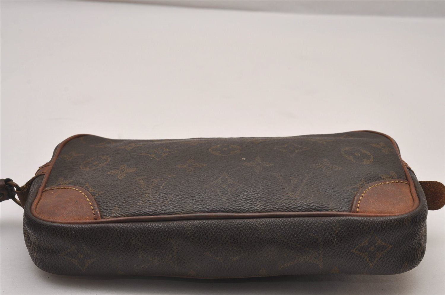 Auth Louis Vuitton Monogram Marly Dragonne PM Clutch Hand Bag Old Model LV 8836I