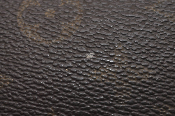 Auth Louis Vuitton Monogram Marly Dragonne PM Clutch Hand Bag Old Model LV 8836I