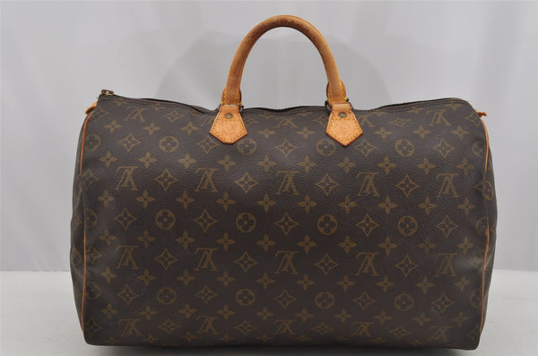 Authentic Louis Vuitton Monogram Speedy 40 Hand Boston Bag M41522 LV Junk 8837I