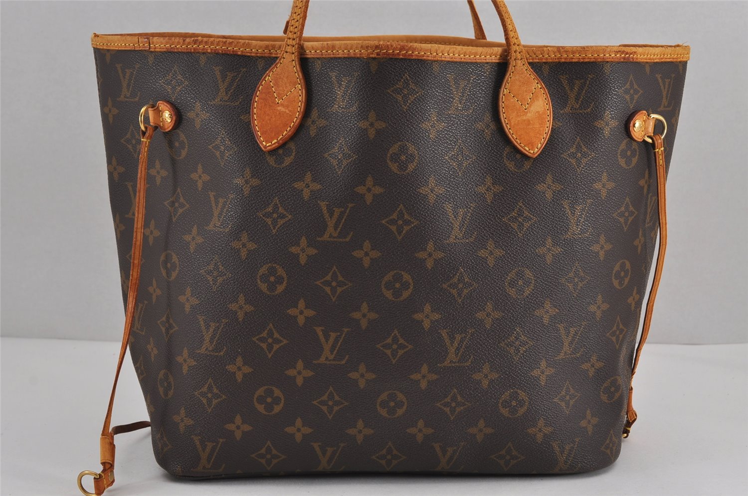 Auth Louis Vuitton Monogram Neverfull MM Shoulder Tote Bag M40156 Junk 8837J