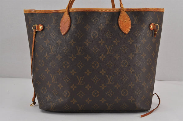 Auth Louis Vuitton Monogram Neverfull MM Shoulder Tote Bag M40156 Junk 8837J