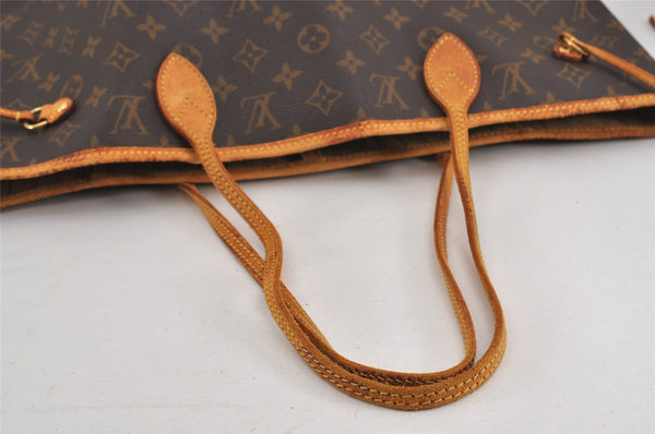 Auth Louis Vuitton Monogram Neverfull MM Shoulder Tote Bag M40156 Junk 8837J