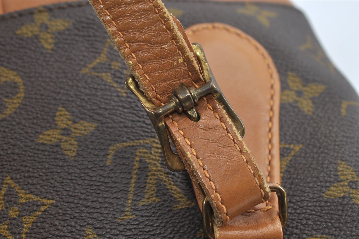 Auth Louis Vuitton Monogram Bucket PM Shoulder Tote Bag USA Model LV Junk 8838I