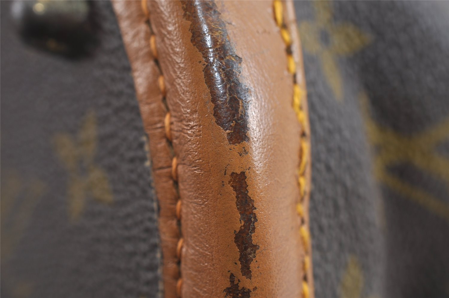 Auth Louis Vuitton Monogram Bucket PM Shoulder Tote Bag USA Model LV Junk 8838I