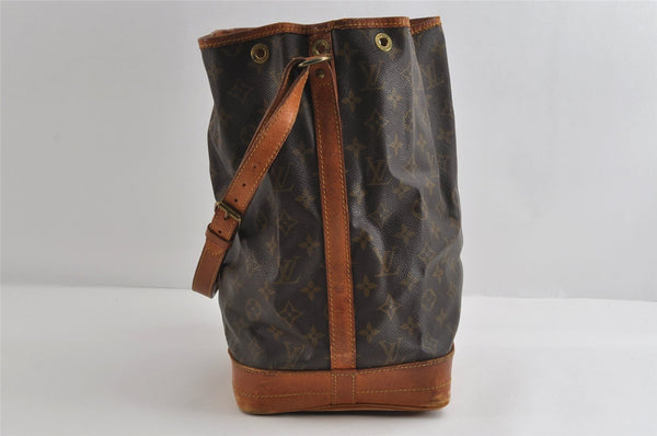 Authentic Louis Vuitton Monogram Noe Shoulder Drawstring Bag M42224 LV 8839I