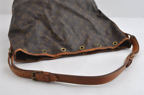 Authentic Louis Vuitton Monogram Noe Shoulder Drawstring Bag M42224 LV 8839I