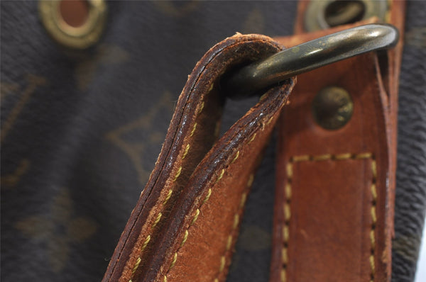 Authentic Louis Vuitton Monogram Noe Shoulder Drawstring Bag M42224 LV 8839I