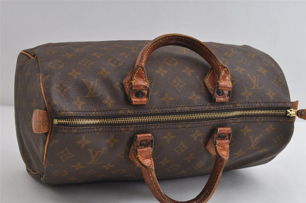 Authentic Louis Vuitton Monogram Speedy 35 Hand Boston Bag Old Model LV 8840I