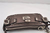 Authentic Chloe Vintage Mini Paddington Leather Hand Bag Pouch Purse Gray 8840J