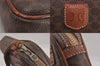 Authentic CELINE Macadam Blason Clutch Hand Bag Purse PVC Leather Brown 8840M